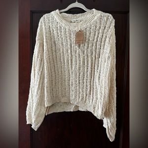 Natural Life crochet sweater